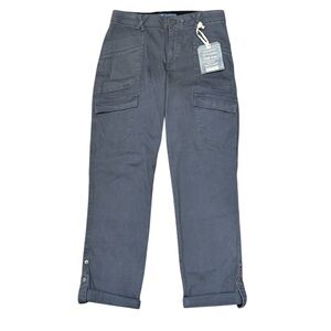 Democracy Pants Womens Sz 8 Ab Solution High Rise Trousers Gray Stretch Cotton
